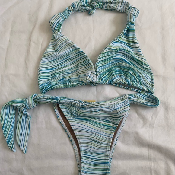 Other - NWT Cia Martima Striped Halter Bikini Set